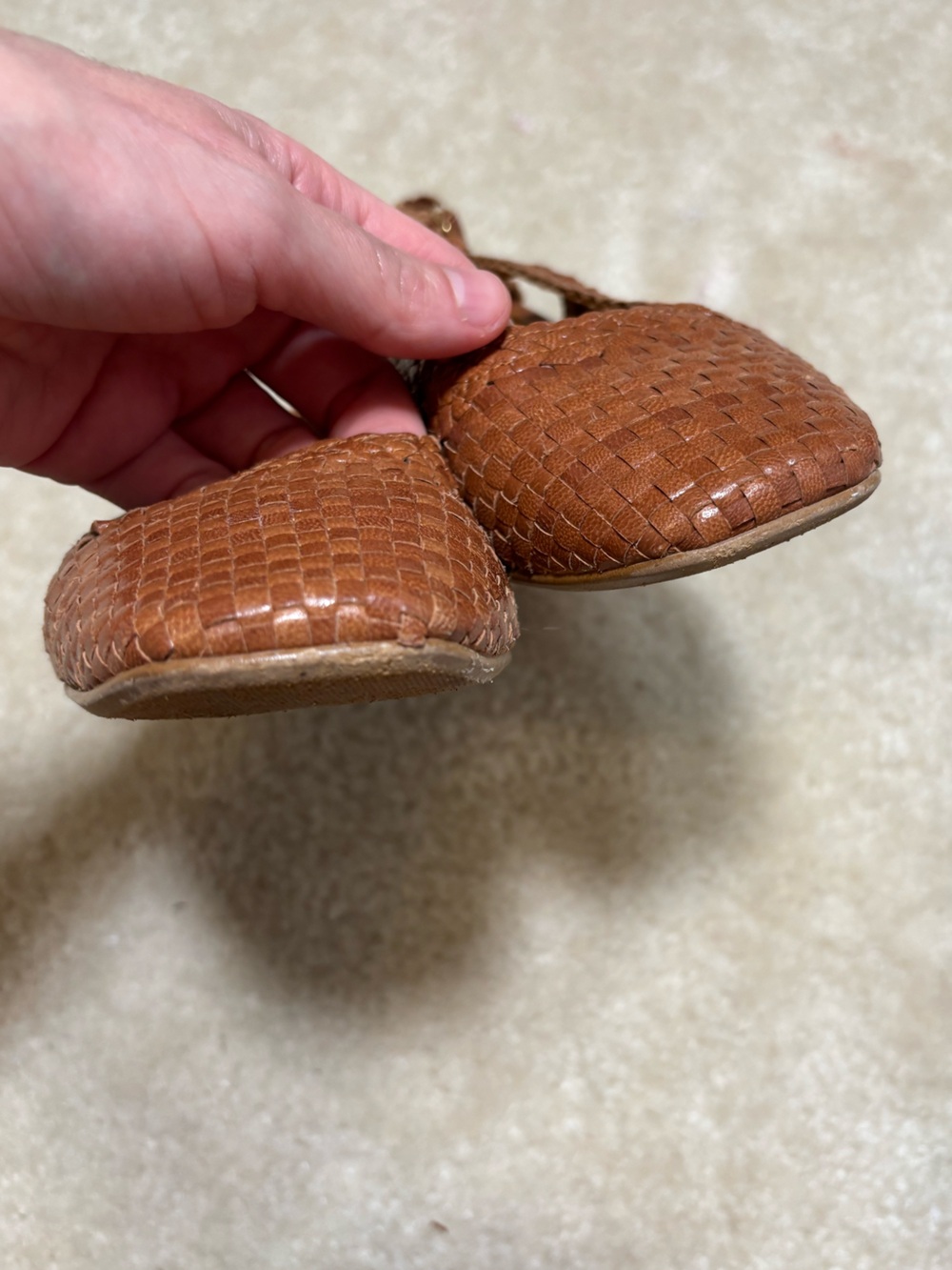 Sezane Noemie Heeled Pumps in Natural Leather size 38 (US 7) - Picture 6 of 9